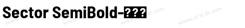Sector SemiBold字体转换